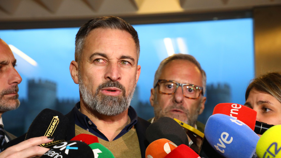 El líder de Vox, Santiago Abascal