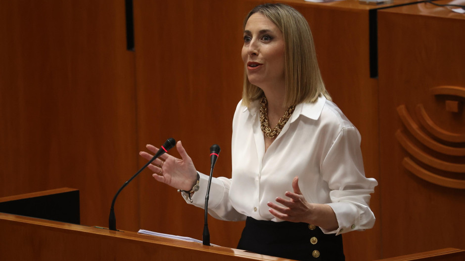 La candidata a la Presidencia de la Junta de Extremadura, María Guardiola