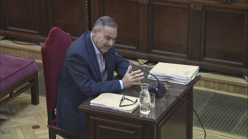 José Luis Ábalos, durante su declaración de este lunes en el Tribunal Supremo
