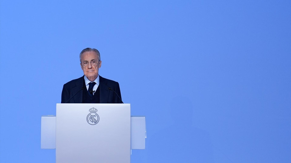 El presidente del Real Madrid, Florentino Pérez