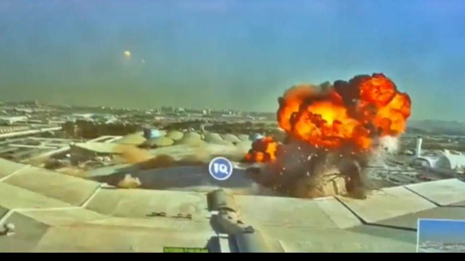 Los vídeos del bombardeo iraní sobre el aeropuerto de Kuwait que captaron las cámaras de seguridad