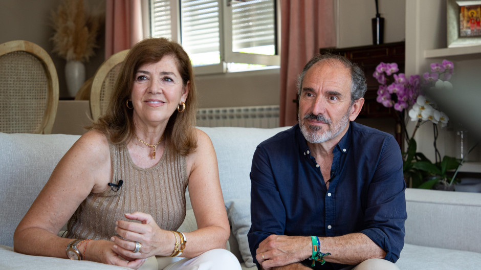 Pilar y Javier, familia de acogida durante la visita del Papa León XIV