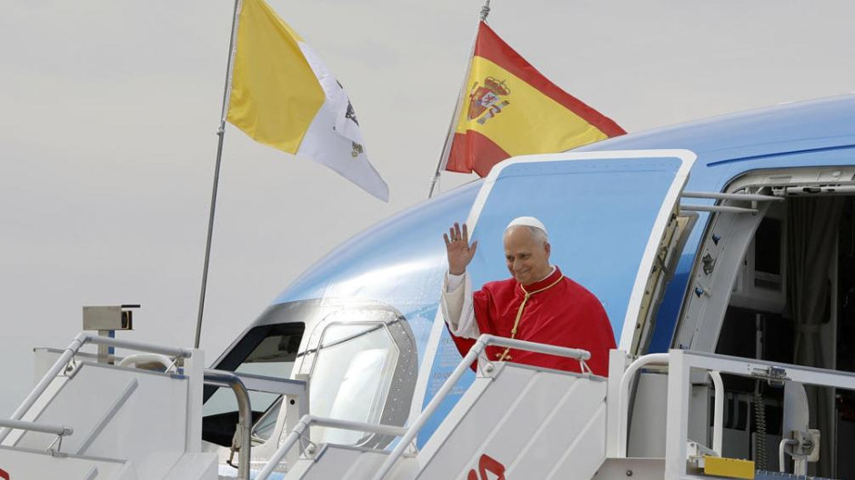 El Papa a su llegada a Madrid