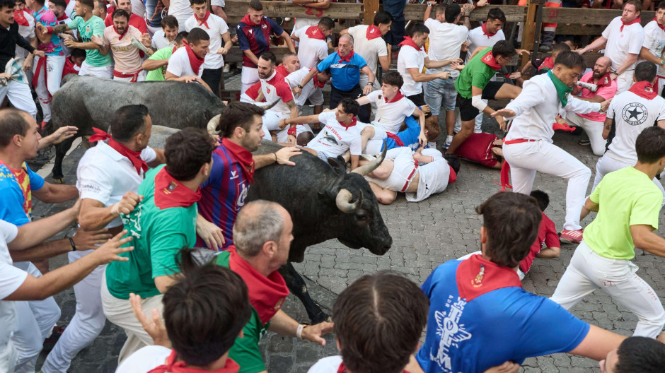 Así ha sido el quinto encierro de San Fermín 2026 con toros de José Escolar