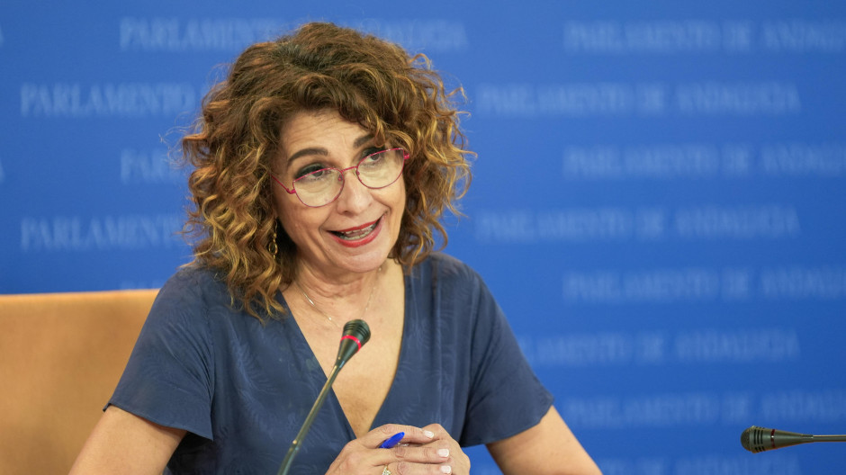 La secretaria general del PSOE-A y portavoz del Grupo Parlamentario Socialista, María Jesús Montero