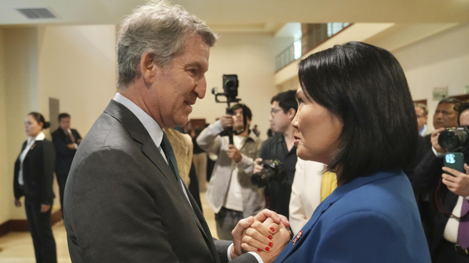 Alberto Núñez Feijóo se reúne con la presidenta electa de Perú, Keiko Fujimori