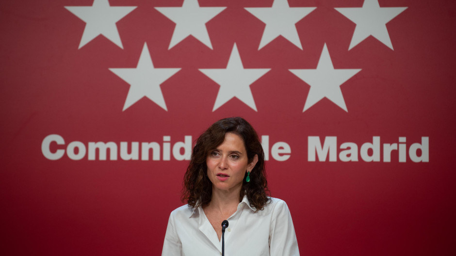 La presidenta de la Comunidad de Madrid, Isabel Díaz Ayuso