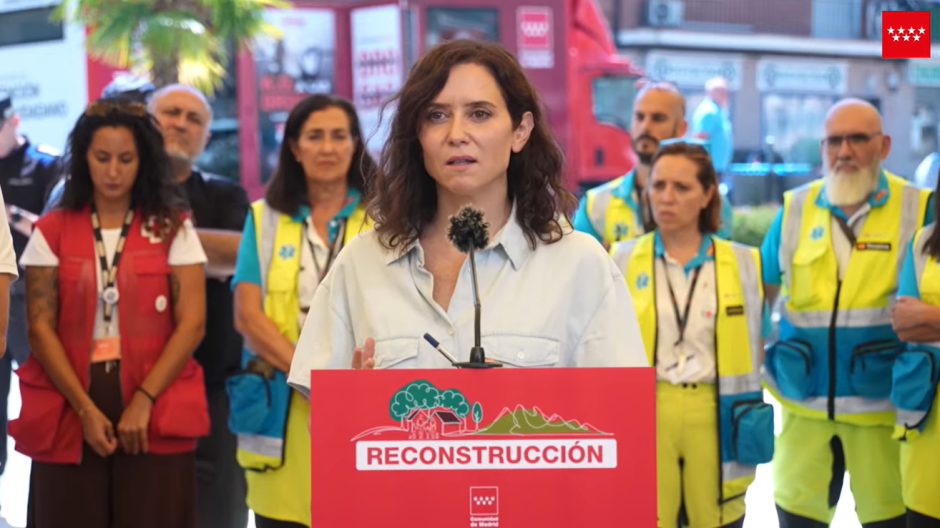 La presidenta de la Comunidad de Madrid, Isabel Díaz Ayuso