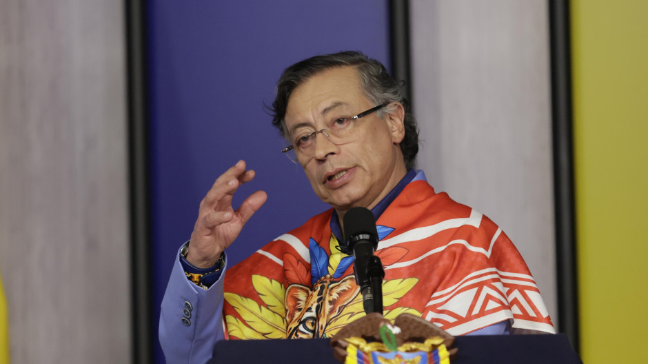 Gustavo Petro en una conferencia