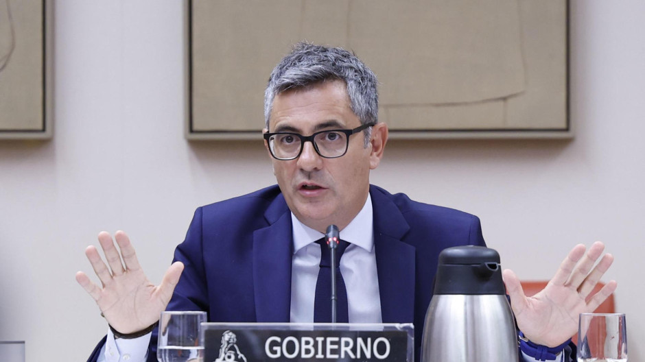 El ministro de Justicia, Felix Bolaños, comparece este jueves en la Comisión Mixta de Seguridad Nacional del Congreso