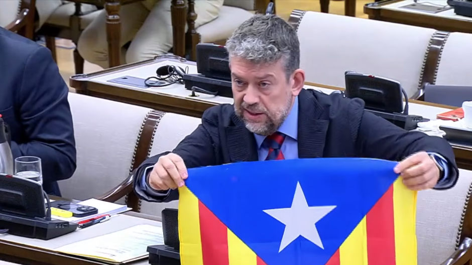El diputado de ERC Francesc-Marc Álvaro Vidal este viernes en la Comisión de Interior del Congreso