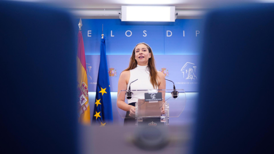 La portavoz de PP en el Congreso, Ester Muñoz, este martes