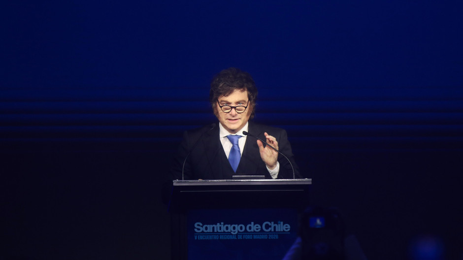 El presidente de argentina Javier Milei