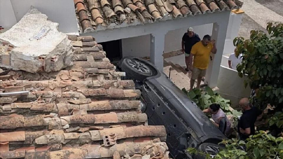 Coche aacident Mijas