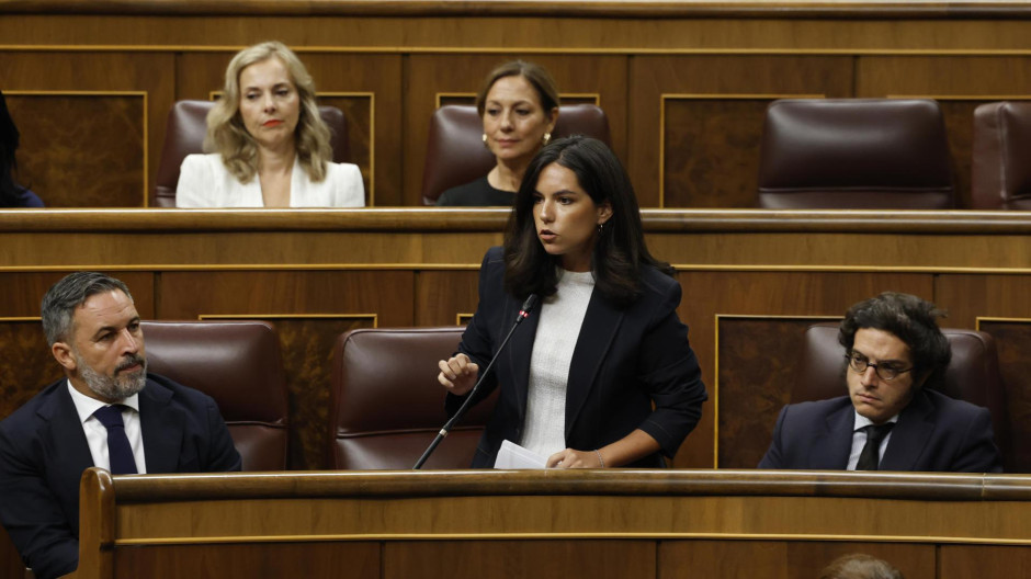 La portavoz de Vox en el Congreso, Pepa Millán