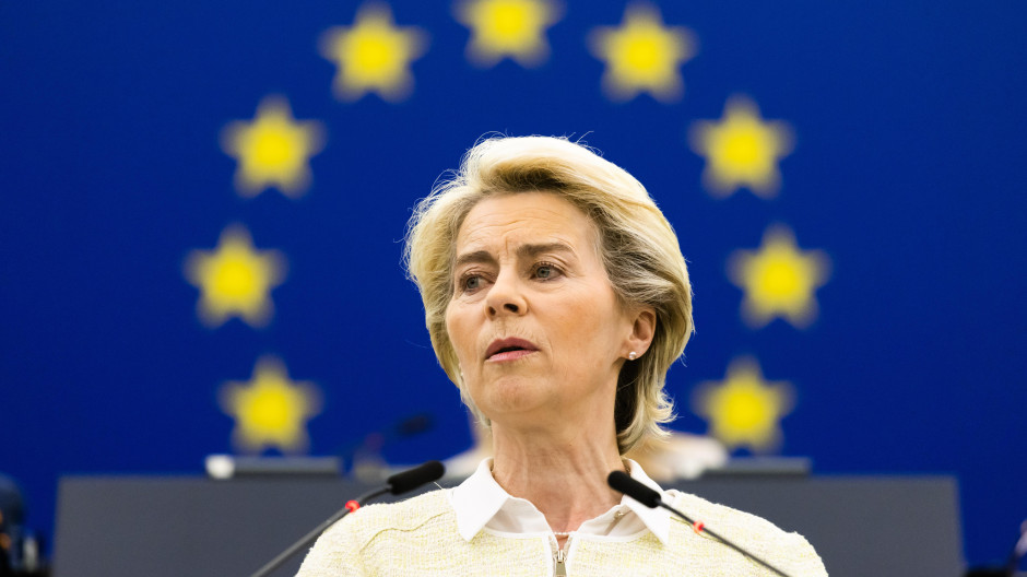 La presidenta de la Comisión Europea, Ursula von der Leyen