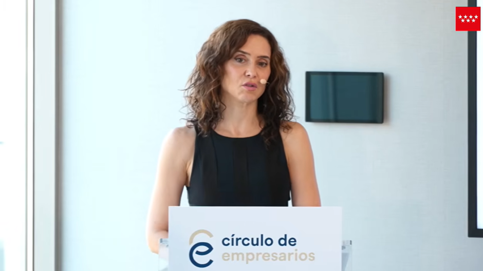 La presidenta de la Comunidad de Madrid, Isabel Díaz Ayuso