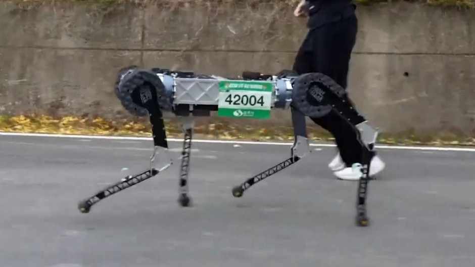 Un robot cuadrúpedo corre una maratón en 4 horas y 19 minutos