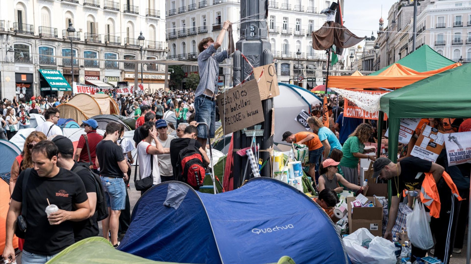 La Puerta del Sol, en una imagen de este domingo 27 de septiembre