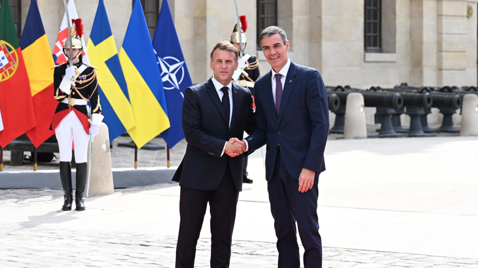 Pedro Sánchez y Emmanuel Macron
