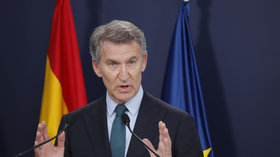 El presidente del Partido Popular, Alberto Núñez Feijóo