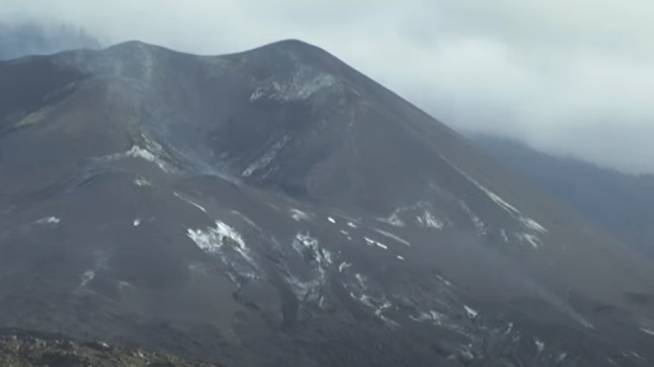 Volcán de Cumbre Vieja sin emisión de lava