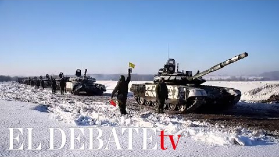 Las imágenes del repliegue del ejército ruso en la frontera con Ucrania