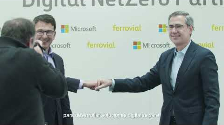 Digital Net Zero: alianza global entre Ferrovial y Microsoft | Ferrovial