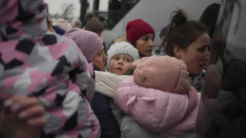 Huida de civiles Ucrania