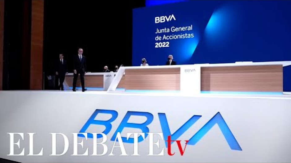 La junta de accionistas del BBVA se reúne en Bilbao