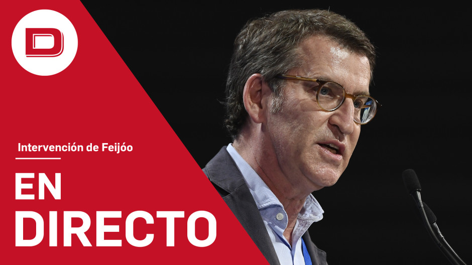 Feijóo, ante los medios