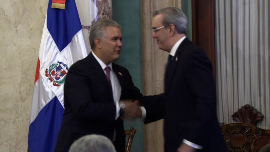 Luis Abinader e Iván Duque