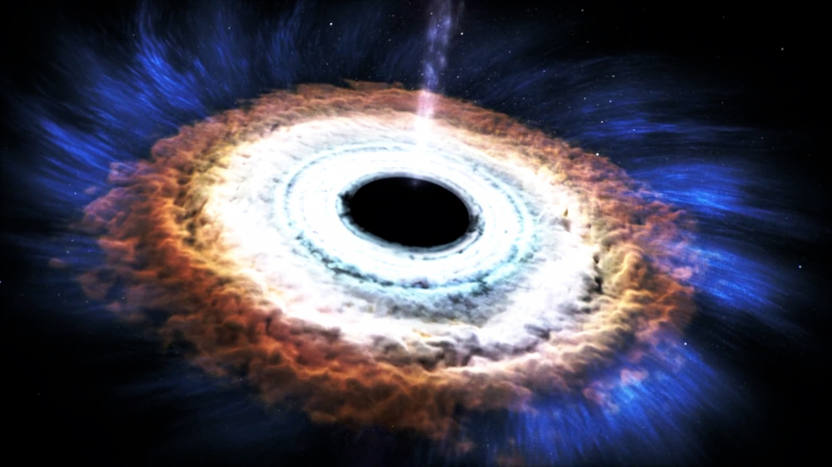 Imagen de un agujero negro