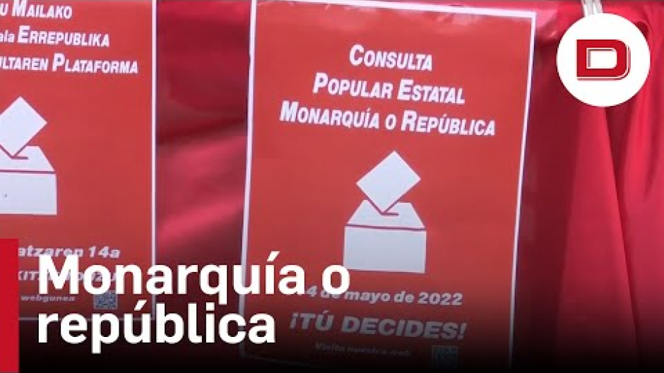Instalan 30 mesas para consultar en Euskadi sobre monarquía o república