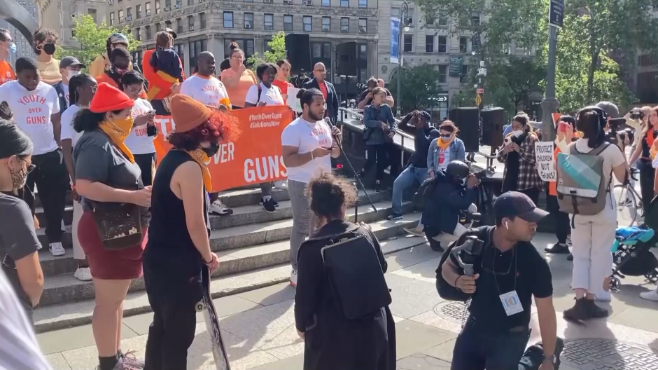 Protesta a favor del control de armas en Nueva York