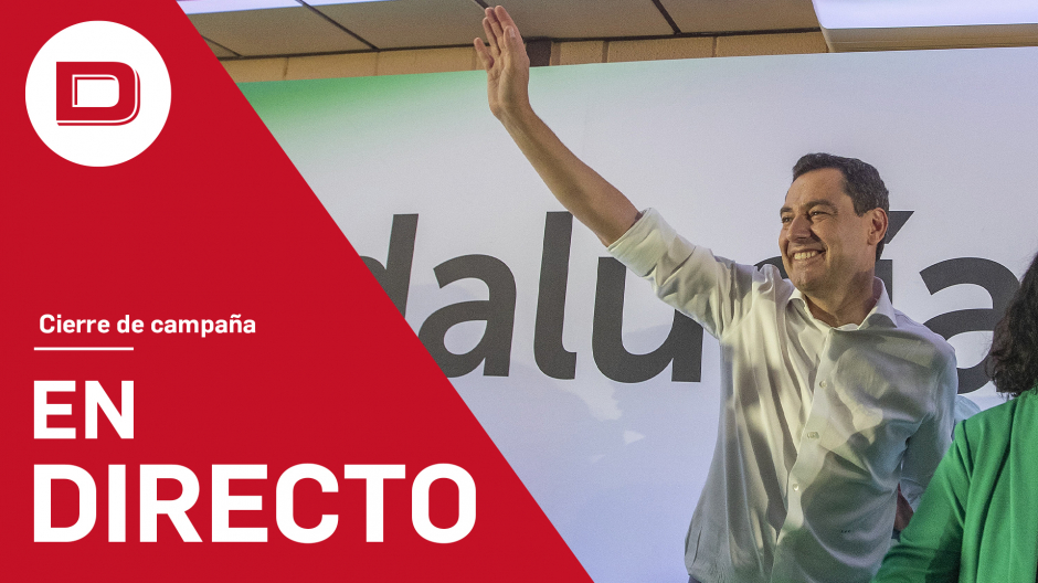 Juanma Moreno realiza el cierre de campaña en Sevilla