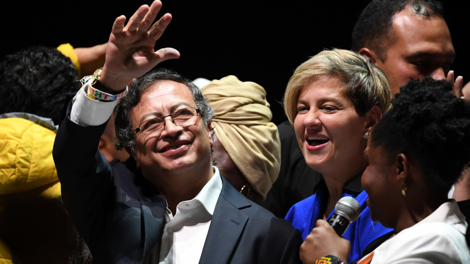 El recién elegido presidente colombiano Gustavo Petro
