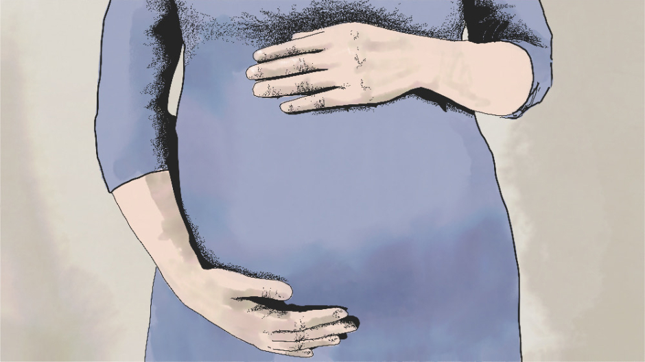 Ilustración mujer embarazada