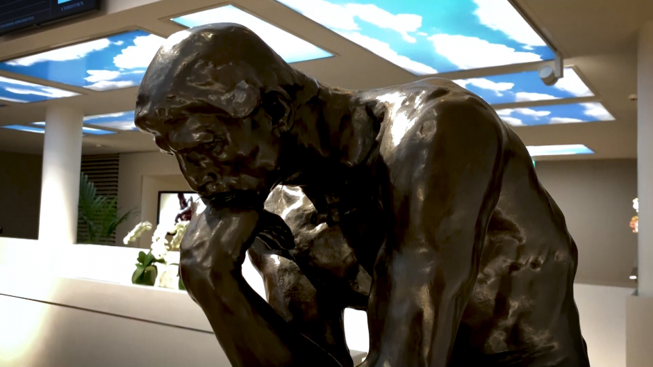 Imagen de la escultura «El Pensador de Rodin»