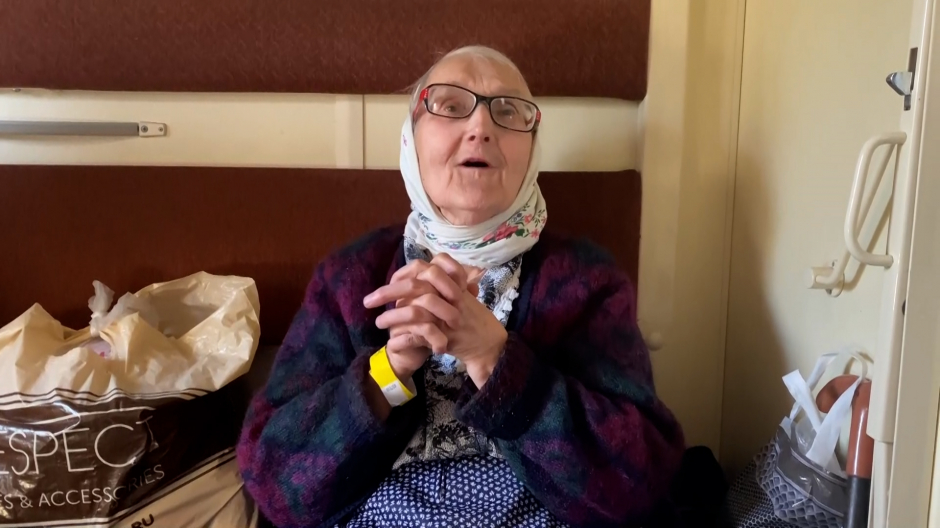 Imagen de una anciana ucraniana