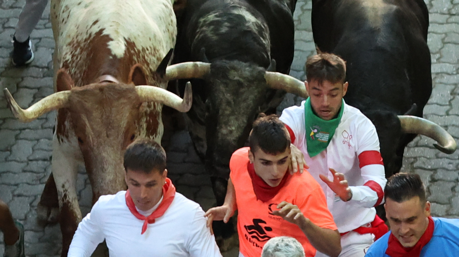 Cuarto encierro de San Fermín 2022 completo con toros de La Palmosilla