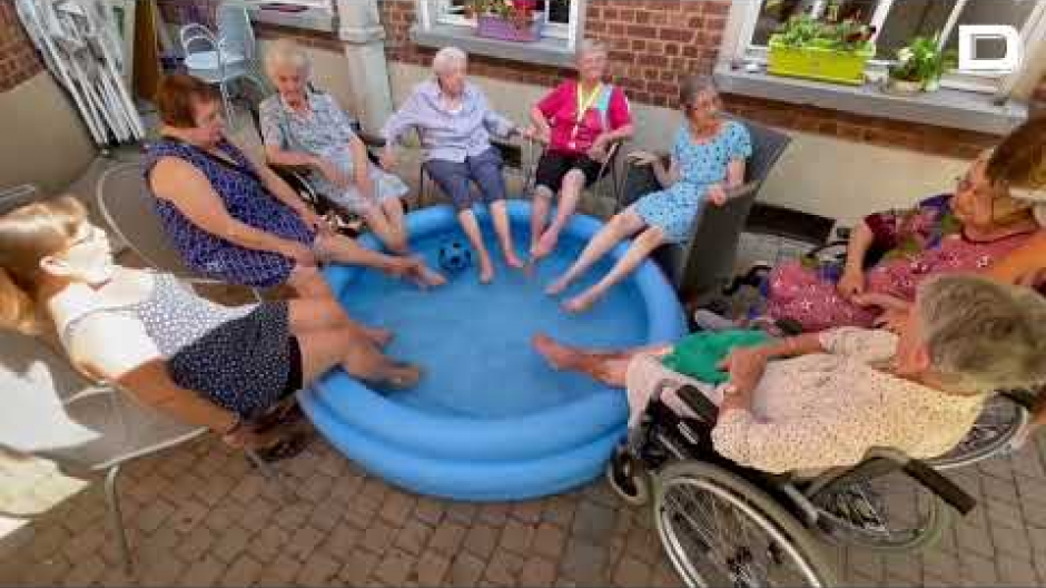 Hacen frente al calor en una residencia de mayores en Bélgica