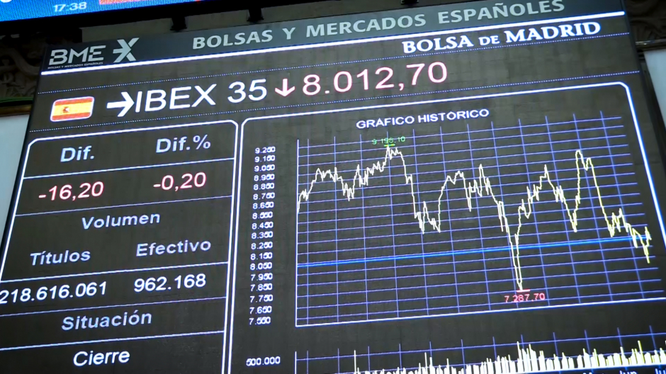 Imagen de la Bolsa española este jueves 21 de julio del 2022