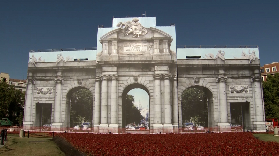 Los turistas podrán subirse a lo alto de la Puerta de Alcalá gracias a las obras