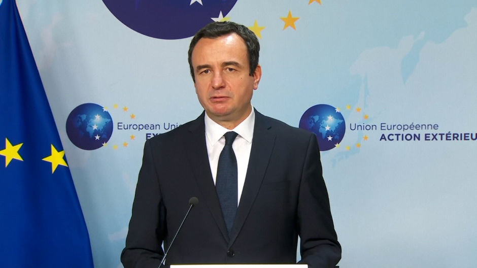 El primer ministro de Kosovo, Albin Kurti