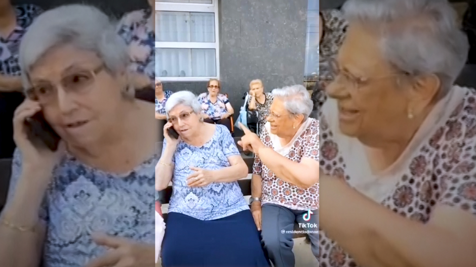 Las ancianas de una residencia de Badalona triunfan en 'Tik Tok' a ritmo de Rosalía
