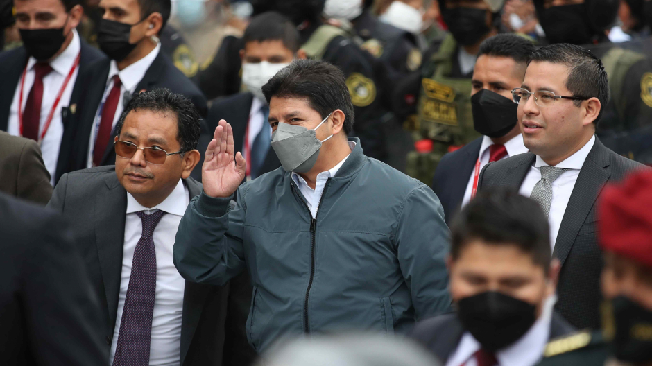 El presidente de Perú, Pedro Castillo, acude a la Fiscalía a responder sobre ascensos militares