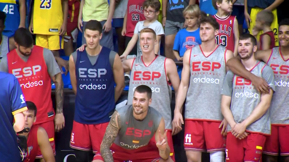 Imagen de la selección española de baloncesto