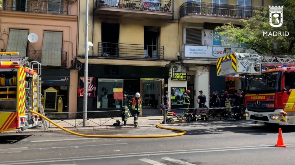 Extinguido un incendio sin heridos en una vivienda de Puente de Vallecas (Madrid)