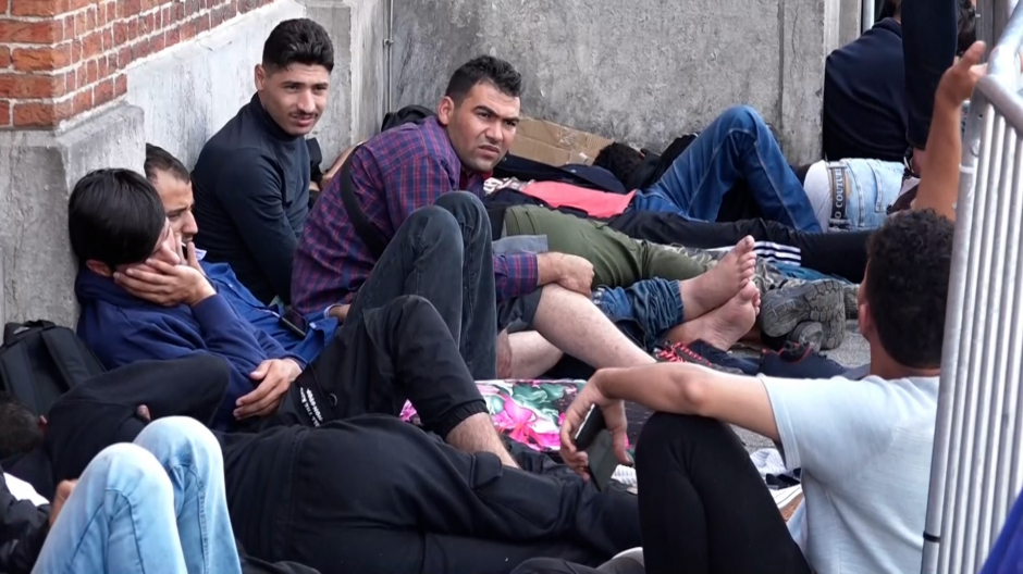 Incidentes por la saturación de un centro refugiados en Bruselas